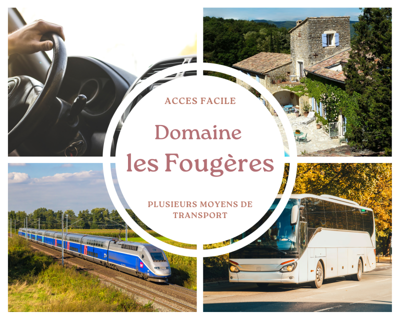 Comment se rendre au Domaine Les Fougères à Mirmande ? 